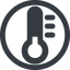 Line, wide, circle, temperature, low, thermometer, cold, thermometer-low, thermometer-low-solid icon