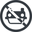 Down, circle, car, front, vehicle, transport, car-front-small icon