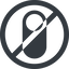Line, right, wide, solid, circle, setting, prohibited, apple, on, off, ios, switch, button, radio, switch-solid icon