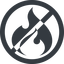Line, wide, circle, logo, brand, icon, horizontal, mirror, codeigniter, igniter, code, php, framework, flame, prohibited, fire icon