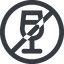 Line, wide, circle, glass, horizontal, mirror, prohibited, party, wine, champagne, glass-wine, drink, water, glass-wine-wide icon