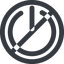Line, wide, circle, horizontal, mirror, prohibited, power, on, off, turn-on, turn-off, power-wide icon