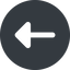 Left, wide, solid, circle, arrow, arrow-solid icon