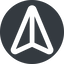 Left, wide, solid, circle, message, paper, messaging, plane, airplane, aeroplane, submit, send, paper-plane, paper-plane-wide icon