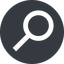 Wide, solid, circle, search, magnifying, glass, research, magnifying-glass, magnifying-glass-wide icon