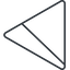 Triangle, thin, line, right, equilateral, circle, square, horizontal, mirror, prohibited, empty, none icon