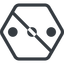Line, up, normal, hexagon, ellipsis, three, dots, wider, prohibited, menu, collapse, ... icon