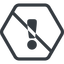 Line, normal, hexagon, mark, warning, exclamation, prohibited, warning-solid, alert icon