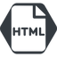 Normal, solid, hexagon, file, html, file-html, file-html-solid icon