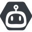 Up, normal, solid, hexagon, rounded, robot, robotics, face, robot-rounded icon