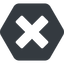 Normal, solid, hexagon, times, cross, error, not, remove, no, delete, times-solid, danger, close, cancel, x, math, mathematics, mathematical, maths icon