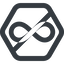 Line, wide, hexagon, horizontal, mirror, symbol, prohibited, math, mathematics, mathematical, infinity, always, infinite, maths, loop, infinity-wide icon