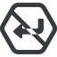 Line, up, wide, hexagon, sign, confirm, arrow, prohibited, key, submit, send, return, enter, return-sign-solid, return-sign icon