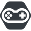 Down, wide, solid, hexagon, game, gaming, games, gamepad, pad, joystick, gamepad-wide icon