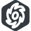 Right, wide, solid, hexagon, horizontal, mirror, galaxy, space, spiral, milky-way, milky, way, cosmos, celestial, stellar, universe, galactic, galaxy-wide icon