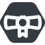 Wide, solid, hexagon, university, diploma, degree, college, education, graduated, graduate, diploma-wide icon