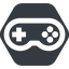 Up, wide, solid, hexagon, game, gaming, games, gamepad, pad, joystick, gamepad-wide icon