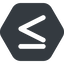 Wide, solid, hexagon, symbol, less, math, mathematics, greater, than, greater-than, less-than, greater-than-equal, less-than-equal, comparison, inequality, mathematical, smaller, bigger, less-than-equal-wide, equal, maths icon