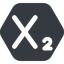 Wide, solid, hexagon, text, editor, subscript, subscript-wide icon