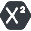 Wide, solid, hexagon, text, editor, superscript, superscript-wide icon
