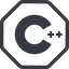 Line, normal, solid, octagon, dev, programming, language, c, development, source, object, pointer, array, cpp, compiler, header, function, struct, class, qt, qtcreator, cevelop, c++ icon