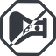 Line, right, normal, octagon, prohibited, bubble, bubbles, graduated, erlenmeyer, chemical, flask, lab, laboratory, chemistry, potion, glassware, conical, bubbling, boiling, bulbous, erlenmeyer-bubbling-solid icon