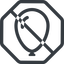 Line, solid, octagon, prohibited, balloon, party, birthday, carnival, helium, balloons icon