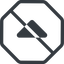 Line, up, normal, wide, octagon, arrow, direction, prohibited, caret, caret-solid icon