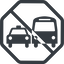 Line, normal, octagon, car, vehicle, transport, prohibited, bus, dot, ground, transportation, ground-transportation, dot-ground-transportation icon