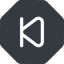 Down, normal, solid, octagon, video, play, forward, backward, mp3, player, pause, step, forward-step icon