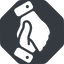 Right, normal, solid, octagon, horizontal, mirror, business, hand, handshake, shake, agreement, deal, hands, shaking, agree, handshake-solid icon