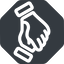 Right, normal, solid, octagon, horizontal, mirror, business, hand, handshake, shake, agreement, deal, hands, shaking, agree icon