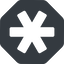 Right, normal, solid, octagon, star, asterisk, asterisk-solid icon