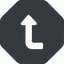 Right, normal, solid, octagon, sign, confirm, arrow, key, submit, send, return, enter, return-sign-solid, return-sign icon