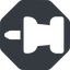 Right, normal, solid, octagon, thumbtack, pin, unpin, thumbtack-solid icon