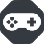 Up, normal, solid, octagon, horizontal, mirror, game, gaming, games, gamepad, pad, joystick, gamepad-solid icon