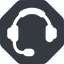 Normal, octagon, horizontal, mirror, phone, , call, headset-solid, headset, headphone, microphone, support icon