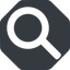 Normal, solid, octagon, search, magnifying, glass, horizontal, mirror, research, keywords, keyword icon