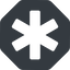 Up, normal, solid, octagon, star, asterisk, asterisk-solid icon