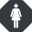 Normal, solid, octagon, woman, human, dot, toilets, pictogram, dot-50, wc, women, women-toilets, dot-women-toilets icon