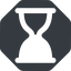 Up, normal, solid, octagon, glass, wait, load, loading, waiting, clock, hour, hourglass, sandglass, sand, timer, hourglass-solid icon
