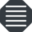 Normal, solid, octagon, menu, burger, text, align, alignment, editor, justify, justify-align, align-justify icon