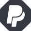 Normal, solid, octagon, logo, brand, paypal, online, payment, paypal-logo icon