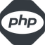 Normal, solid, octagon, logo, brand, php, hypertext, preprocessor, php-logo icon