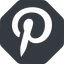 Normal, solid, octagon, logo, brand, image, social, picture, pinterest, p, gallery, pinterest-alt icon