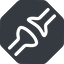 Normal, solid, octagon, plug, brain, synapse, neuron, joint, memory, receptor icon
