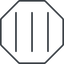 Thin, line, right, octagon, three, menu, collapse, bars, bar, expand, list, three-bars-thin, burger, hamburger icon