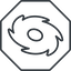 Thin, line, up, octagon, horizontal, mirror, galaxy, space, spiral, milky-way, milky, way, cosmos, celestial, stellar, universe, galaxy-thin, galactic icon