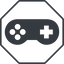 Thin, line, up, solid, octagon, horizontal, mirror, game, gaming, games, gamepad, pad, joystick, gamepad-solid icon