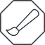 Thin, line, up, octagon, paint, brush, illustrate, drawing, painting, brush-thin icon